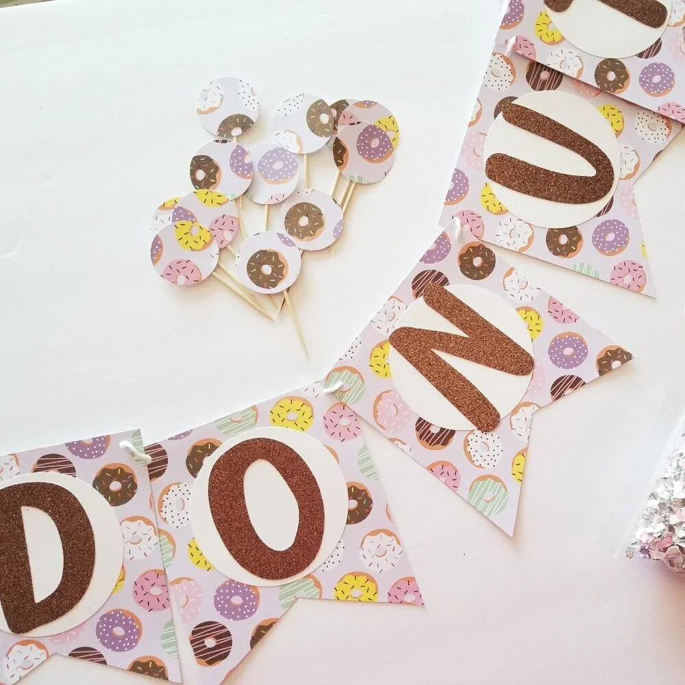 Donut Grow Up Banner Set | Donut Birthday Party | Two Sweet Birthday